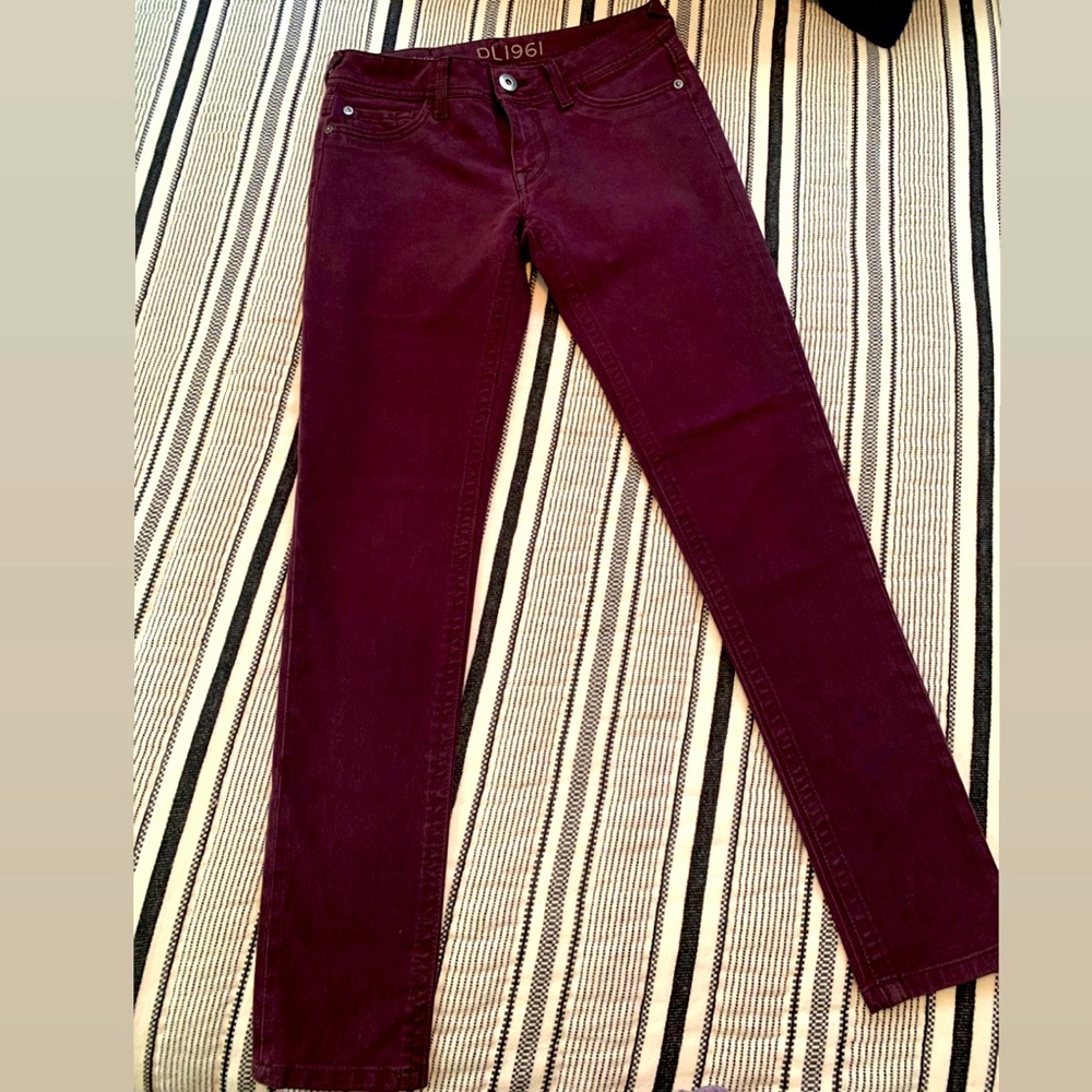DL1961 Amanda Skinny Denim Jean in Ruby size 27